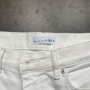 Loft white skinny jeans